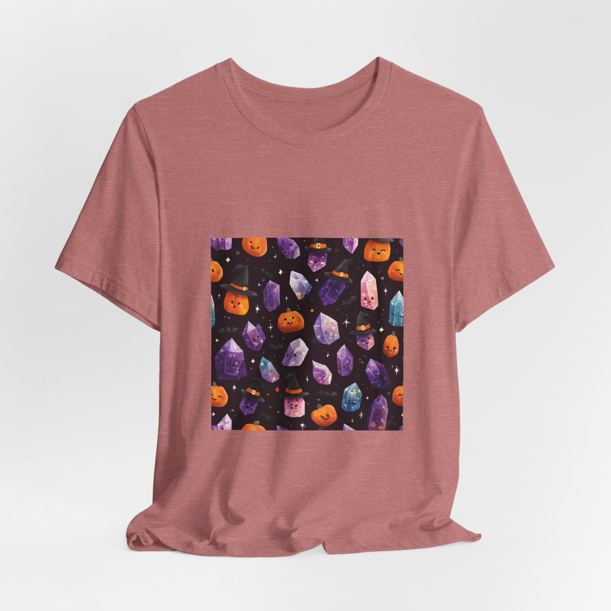 Halloween Crystal Party T-Shirt | Earthy Reds & Browns