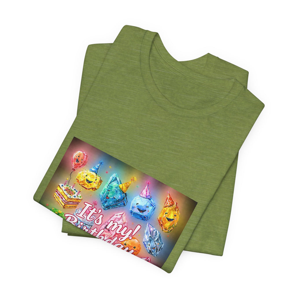 It's My Birthday Crystal Party T-Shirt | Greens