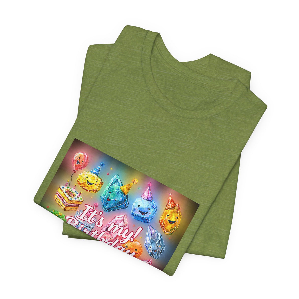 It's My Birthday Crystal Party T-Shirt | Greens