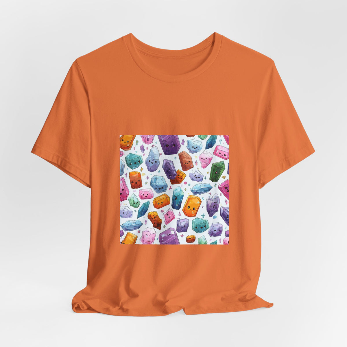 Pastel Crystal Friends T-Shirt | Sandy Neutrals & Oranges