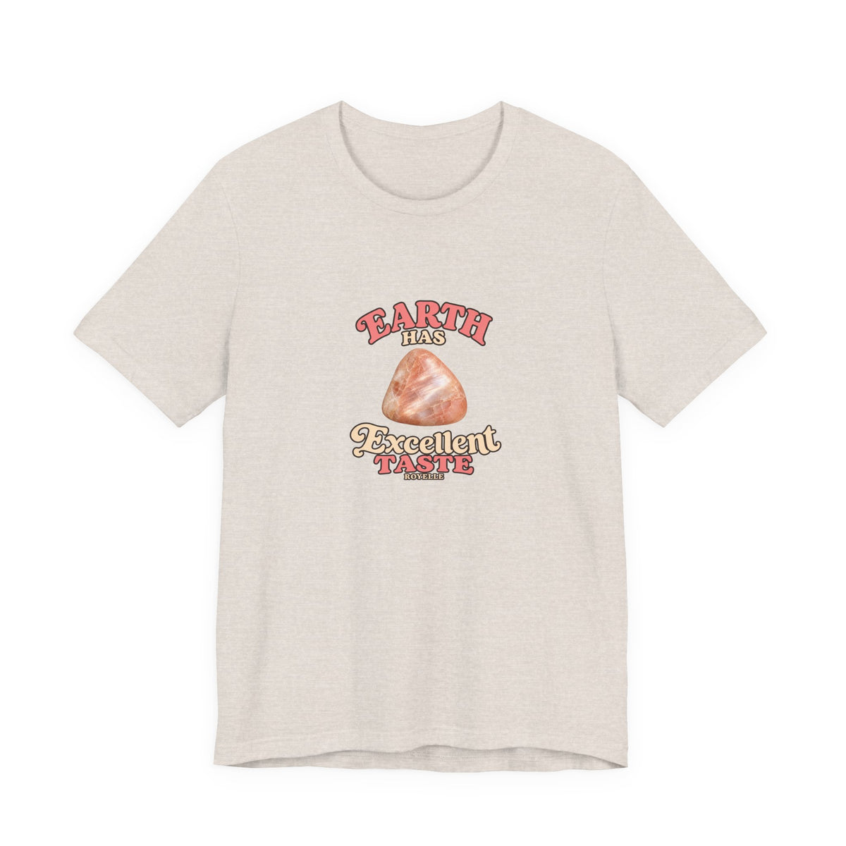 Earth Has Excellent Taste — Peach Moonstone Tee | Sandy Neutrals & Oranges
