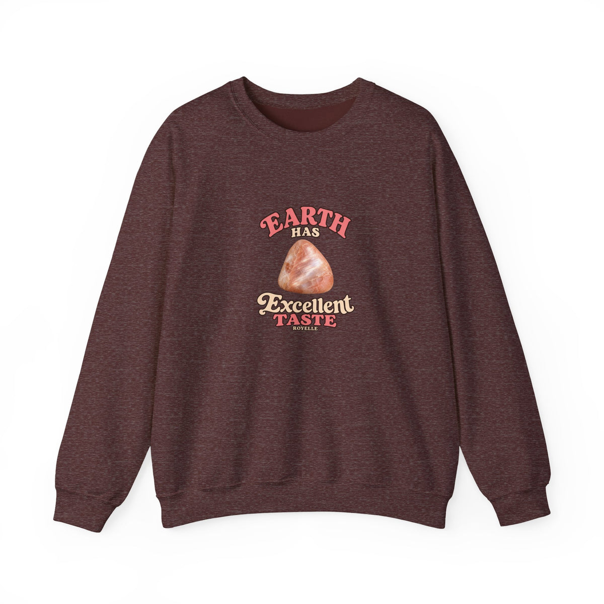 Earth Has Excellent Taste — Peach Moonstone Crewneck | Earth Tones & Brights