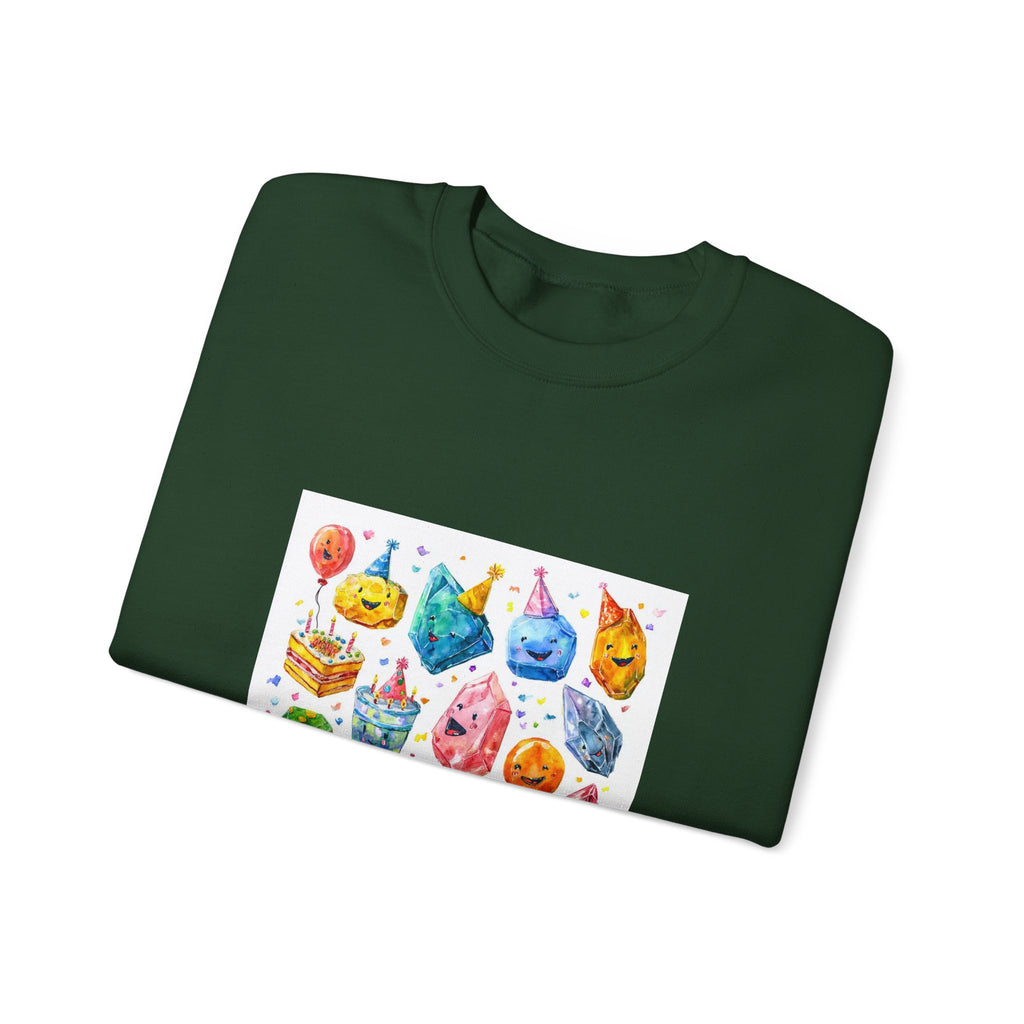 Crystal Birthday Party Crewneck | Blues, Purples & Pinks