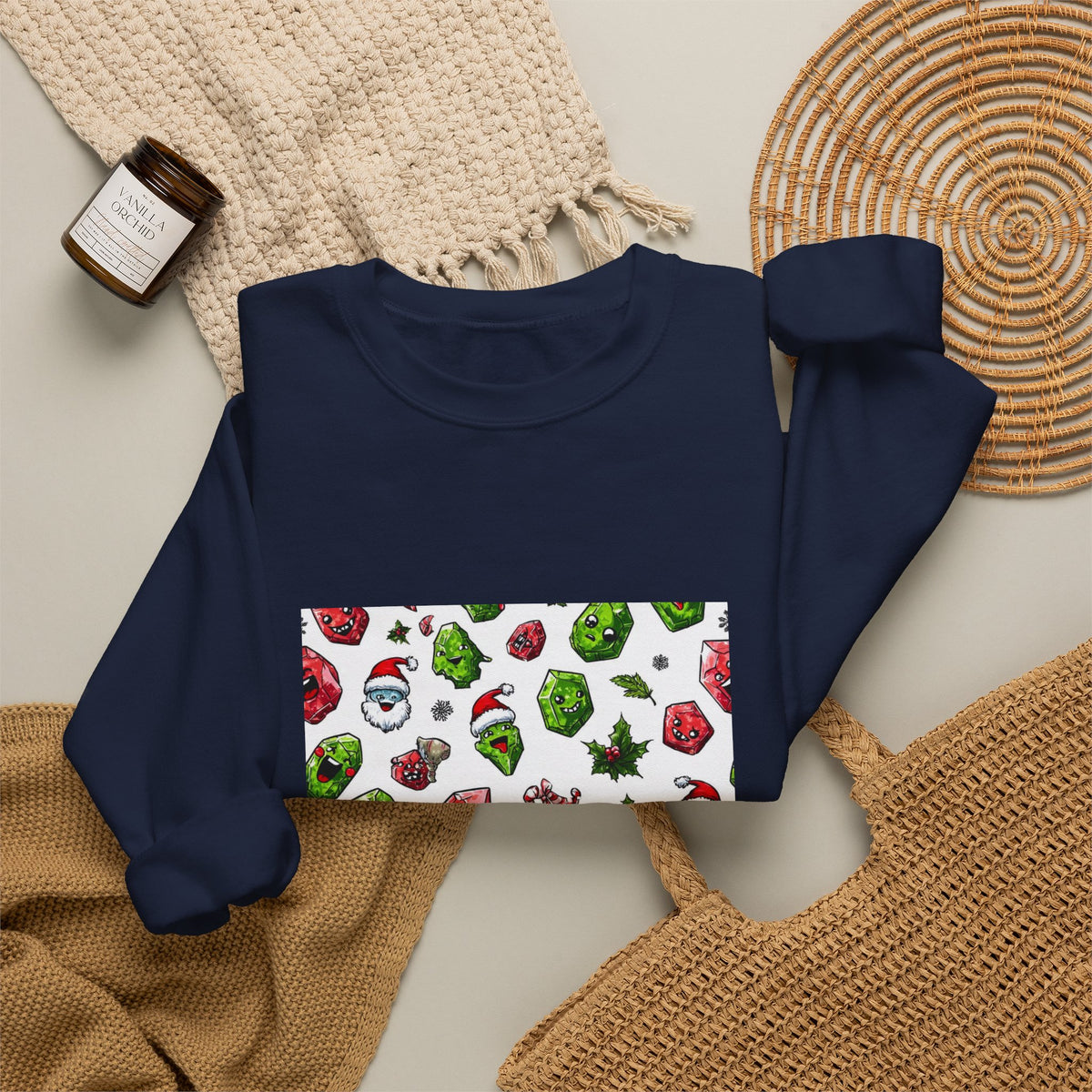 Christmas Crystal Cheer Crewneck | Blues, Purples & Pinks