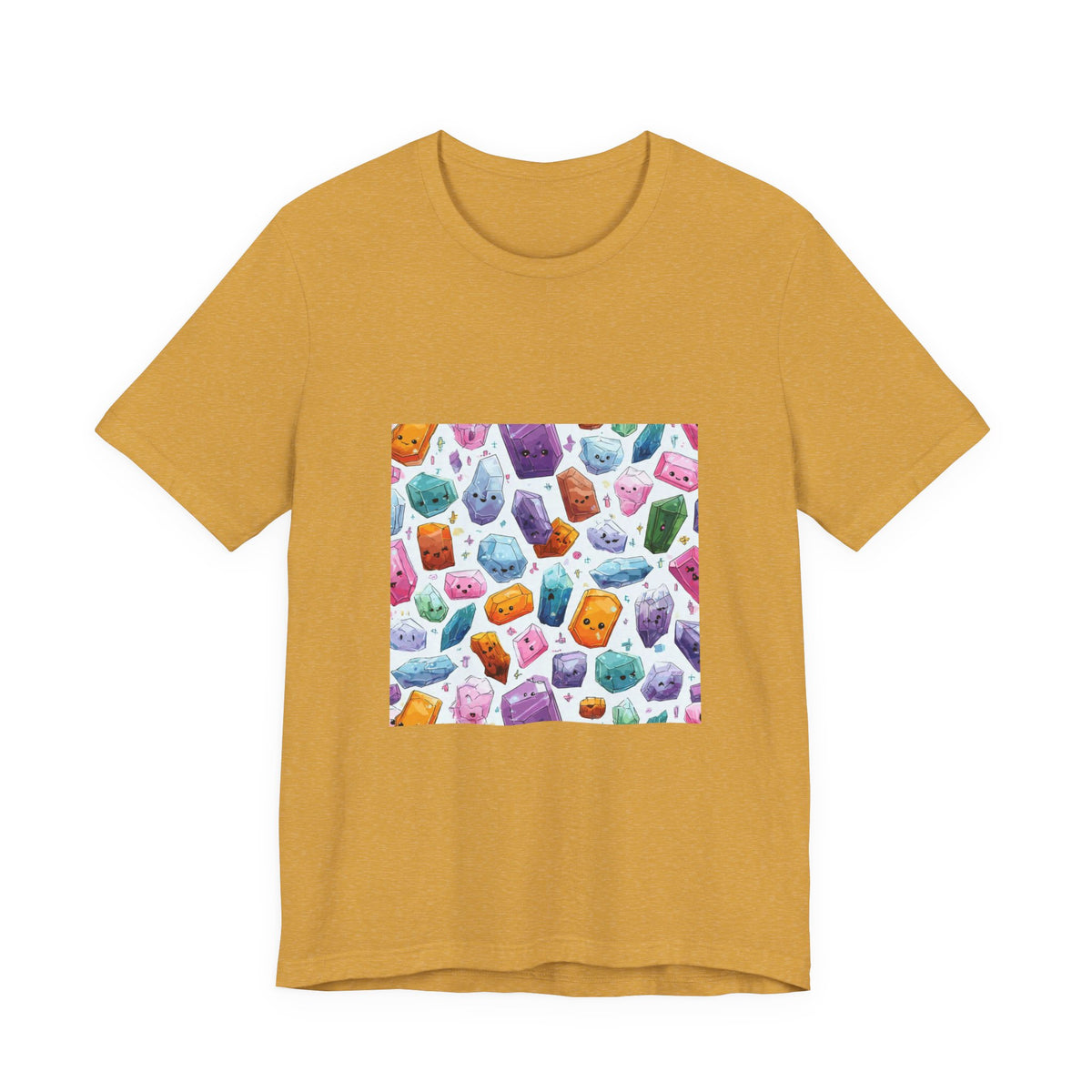Pastel Crystal Friends T-Shirt | Golds, Mints & Teal