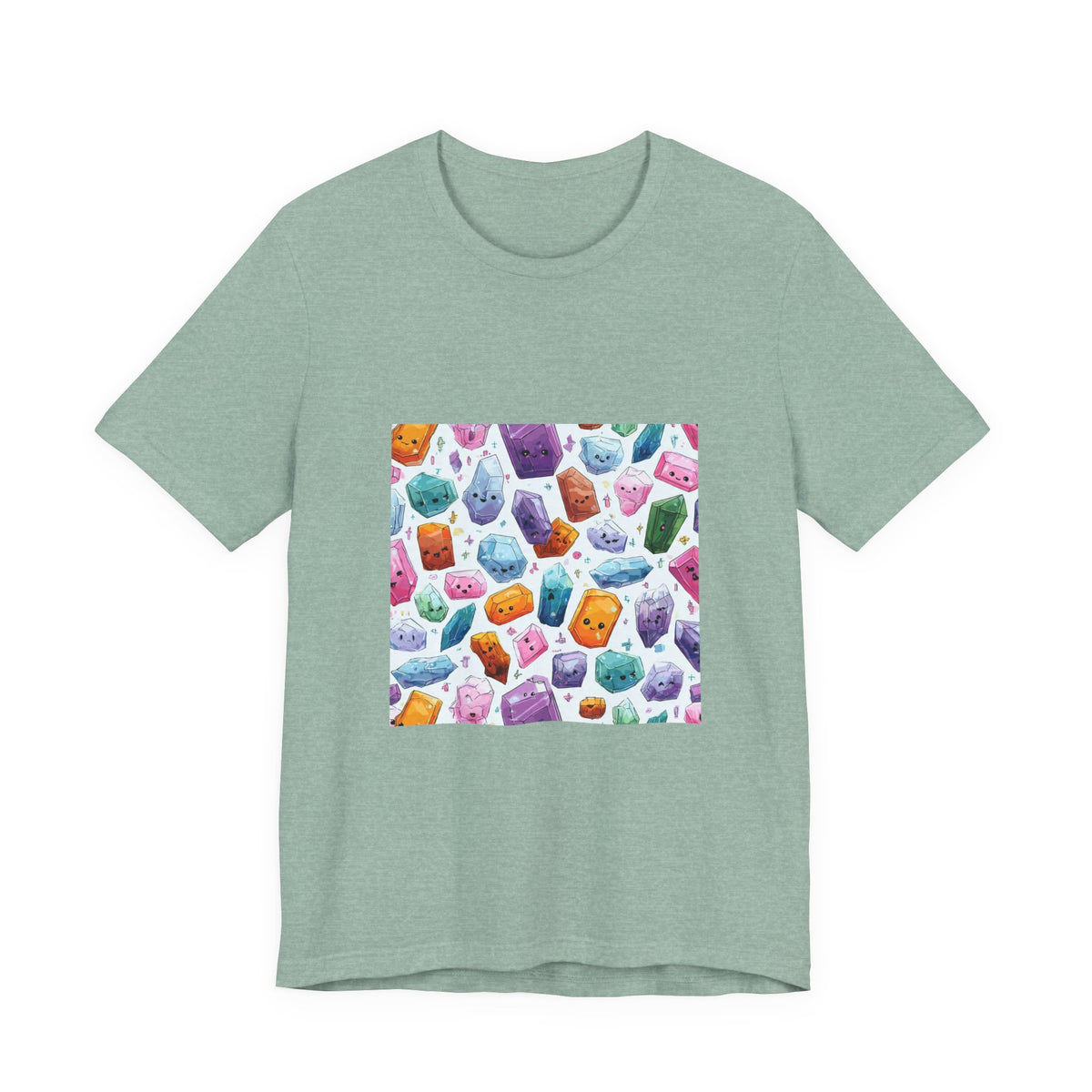 Pastel Crystal Friends T-Shirt | Soft Blues
