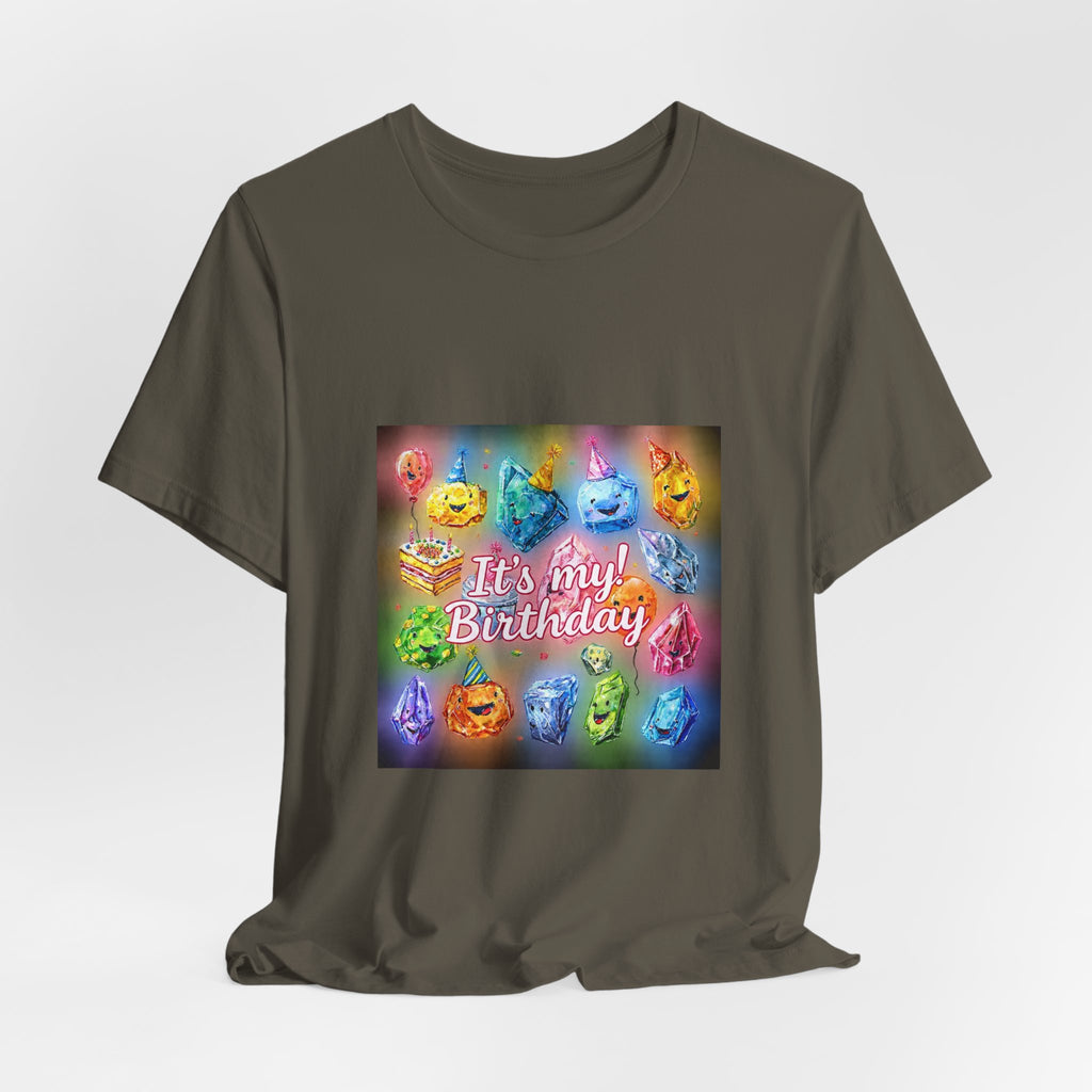 It's My Birthday Crystal Party T-Shirt | Greens