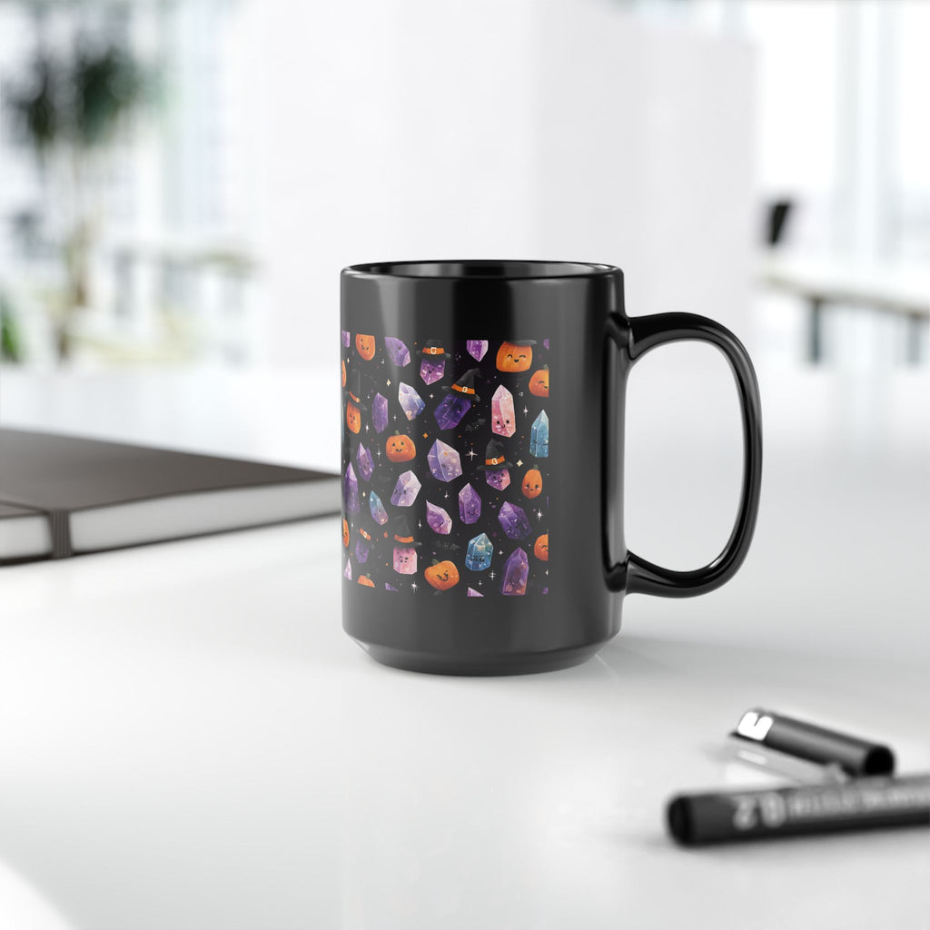 Halloween Crystal Party Black Mug