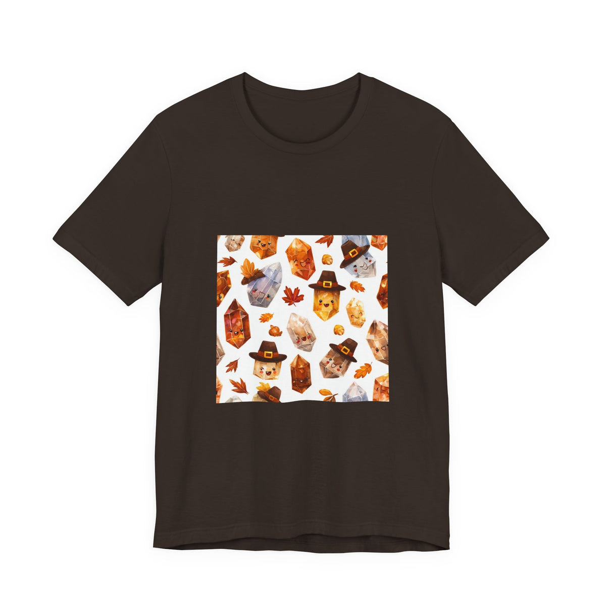 Thanksgiving Crystal Harvest T-Shirt | Earthy Reds & Browns