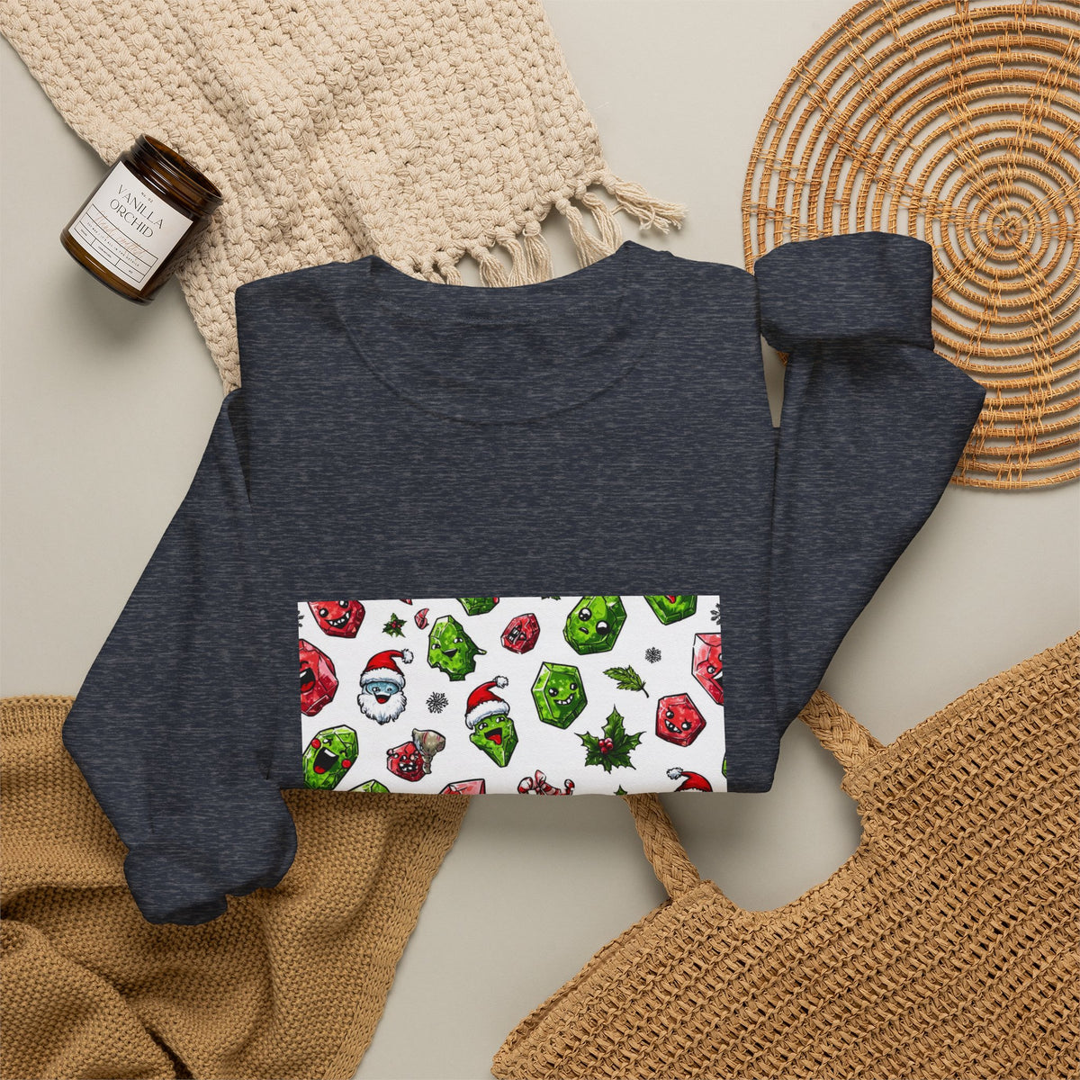 Christmas Crystal Cheer Crewneck | Blues, Purples & Pinks