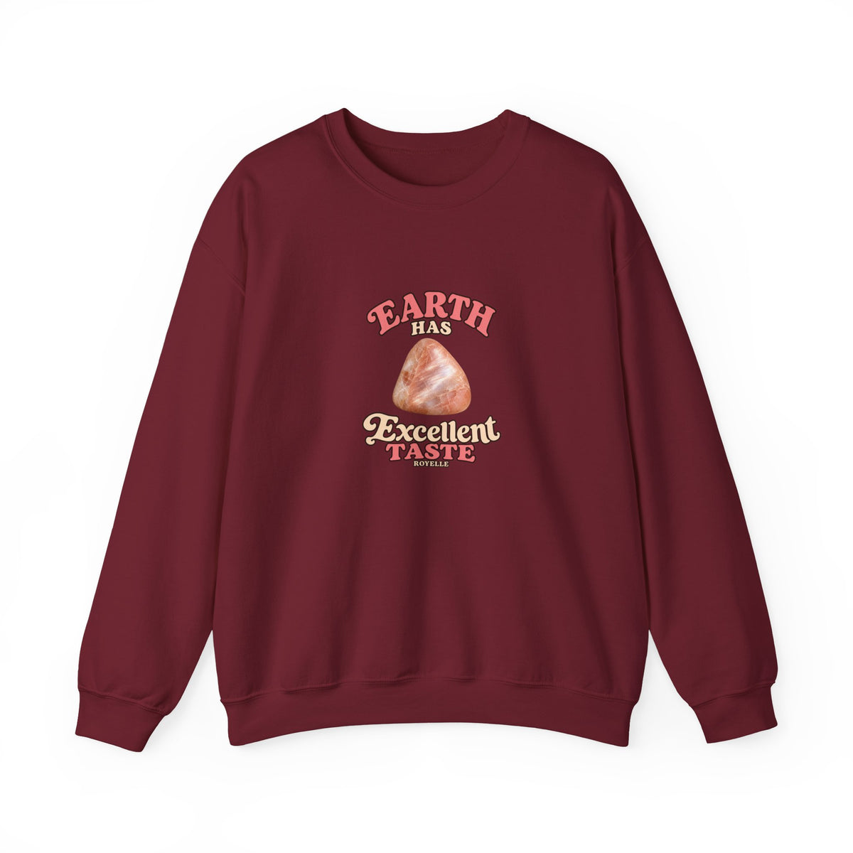 Earth Has Excellent Taste — Peach Moonstone Crewneck | Earth Tones & Brights