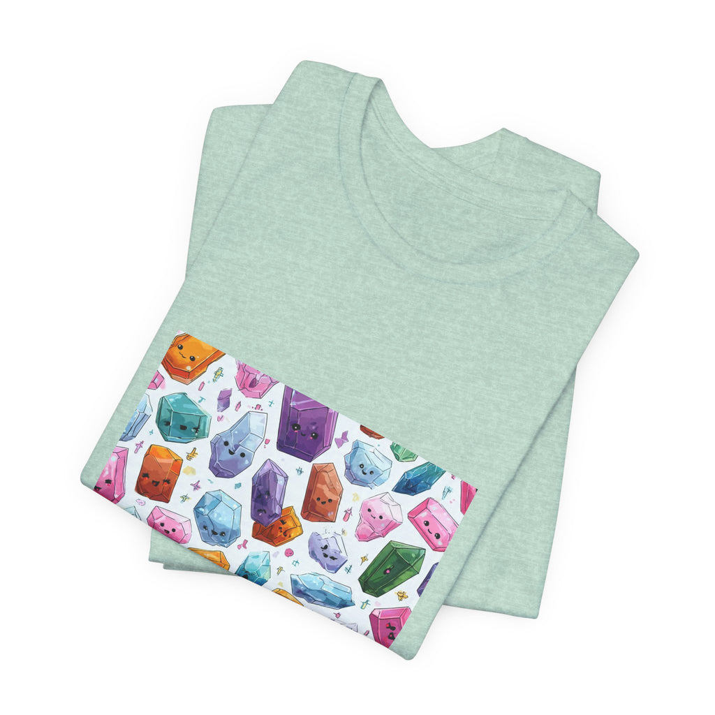 Pastel Crystal Friends T-Shirt | Golds, Mints & Teal