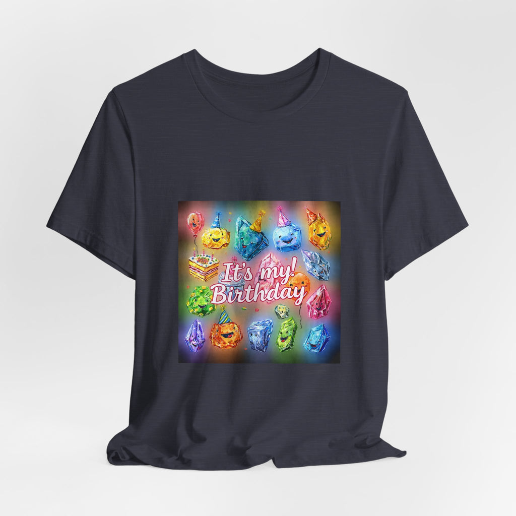 It's My Birthday Crystal Party T-Shirt | Royal, Navy & Purple