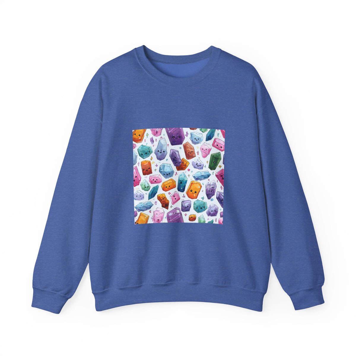 Pastel Crystal Friends Crewneck | Blues, Purples & Pinks