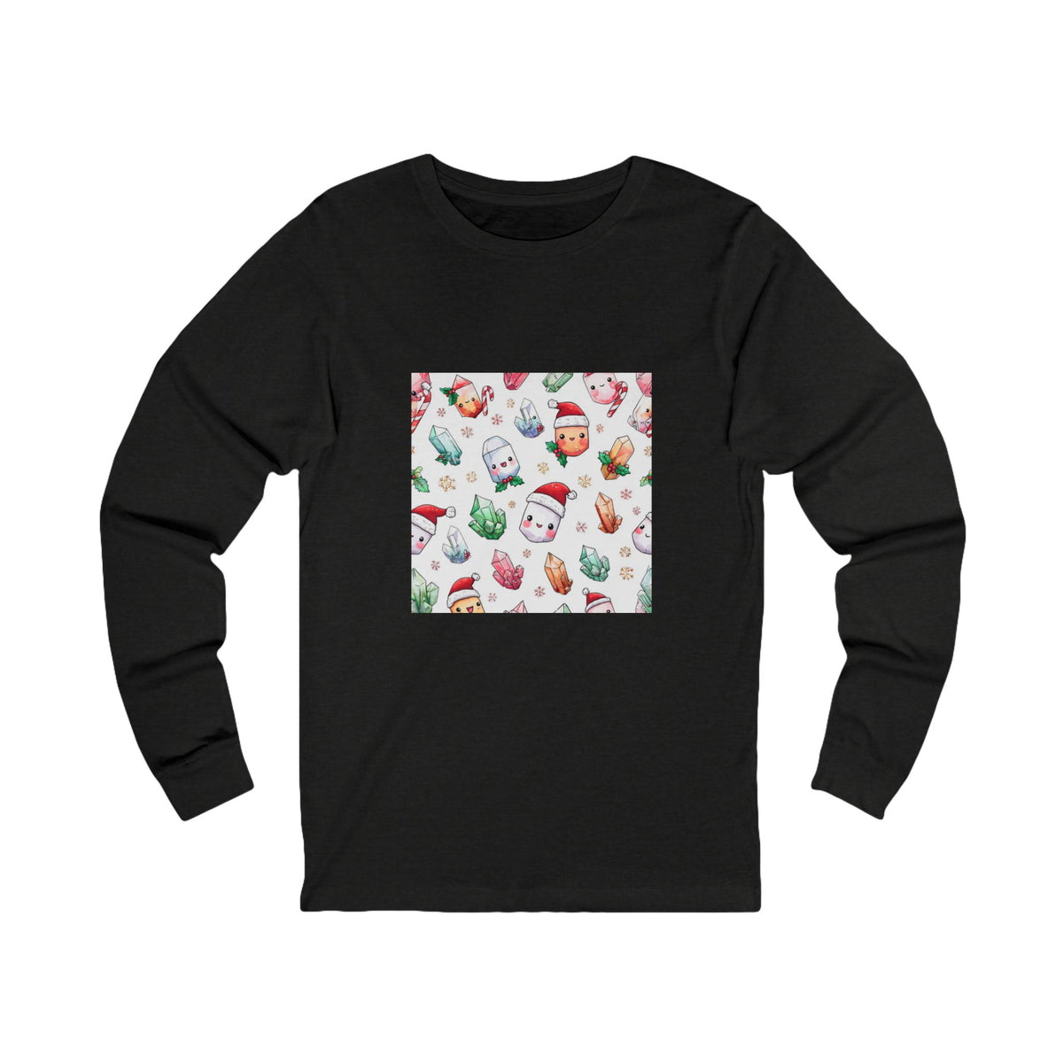 Pastel Christmas Crystal Friends Long Sleeve T-Shirt