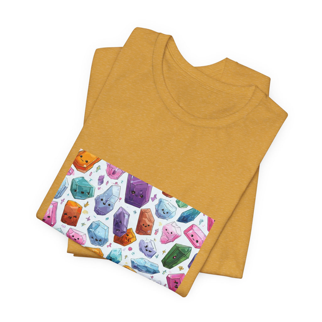 Pastel Crystal Friends T-Shirt | Golds, Mints & Teal