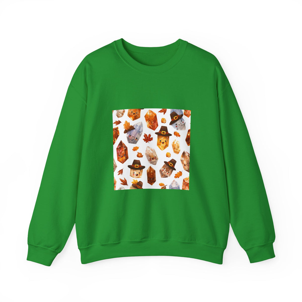 Thanksgiving Crystal Harvest Crewneck | Earth Tones & Brights