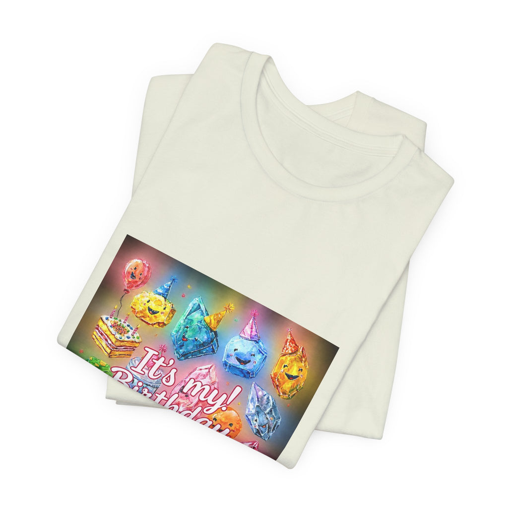 It's My Birthday Crystal Party T-Shirt | Golds, Mints & Teal