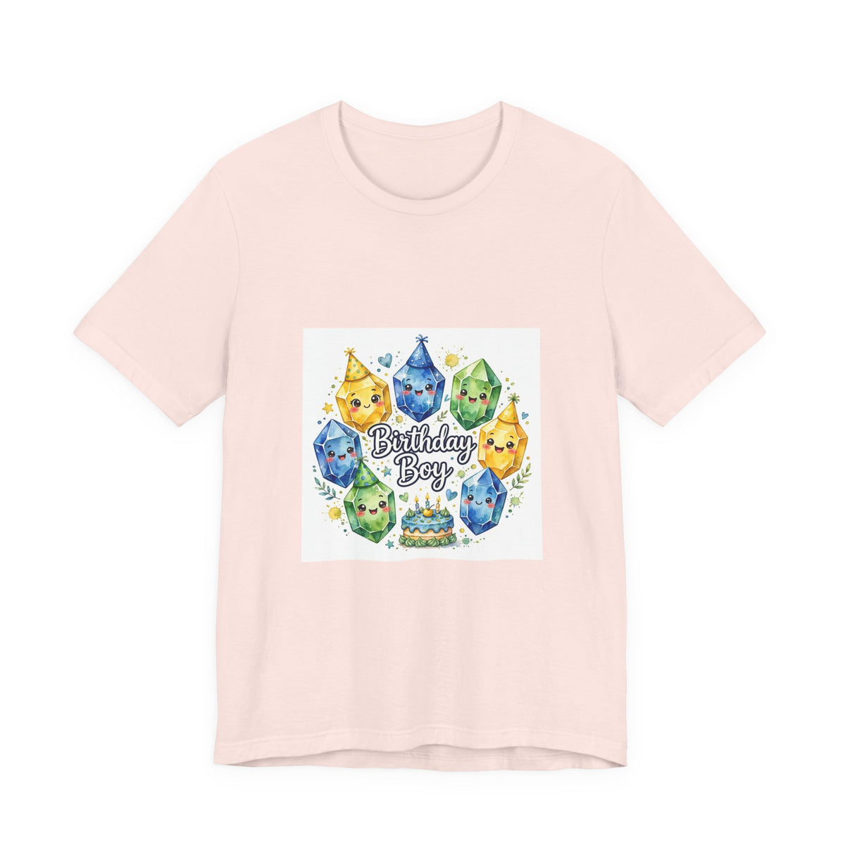 Birthday Boy Crystal Party T-Shirt | Royal, Navy & Purple
