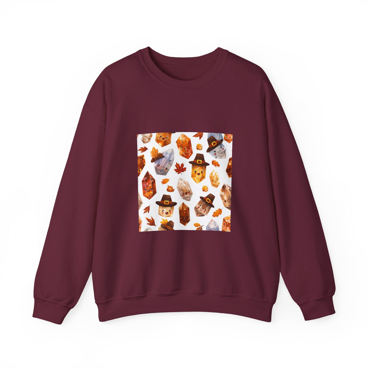 Thanksgiving Crystal Harvest Crewneck | Earth Tones & Brights