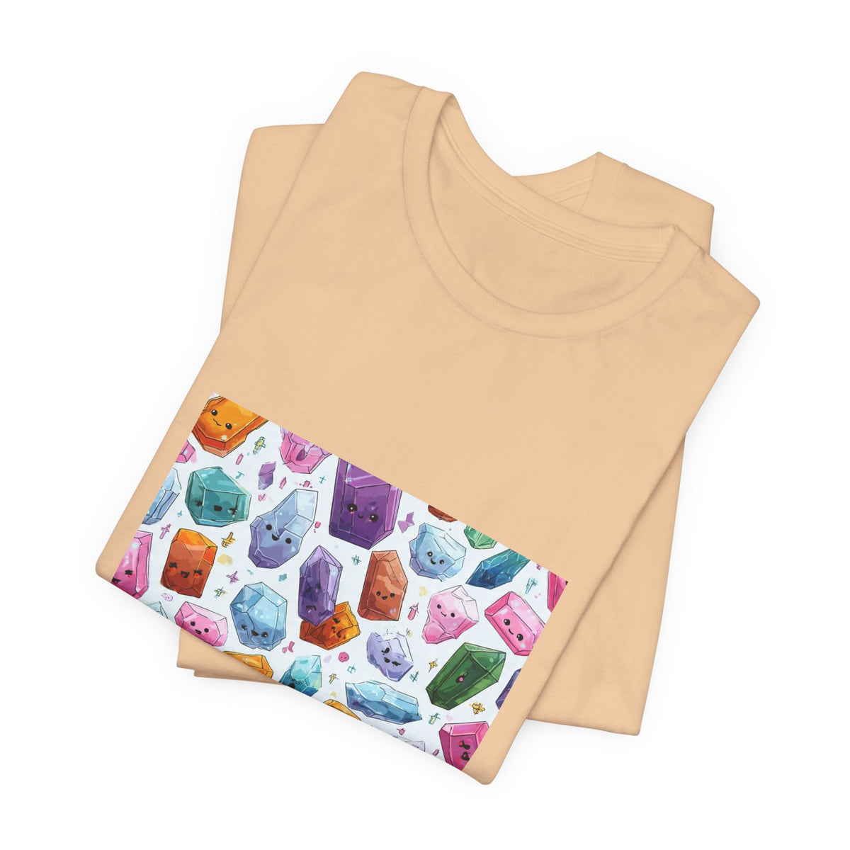 Pastel Crystal Friends T-Shirt | Sandy Neutrals & Oranges