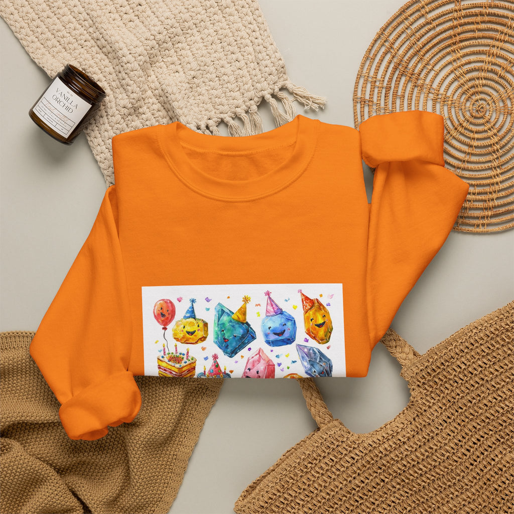 Crystal Birthday Party Crewneck | Earth Tones & Brights