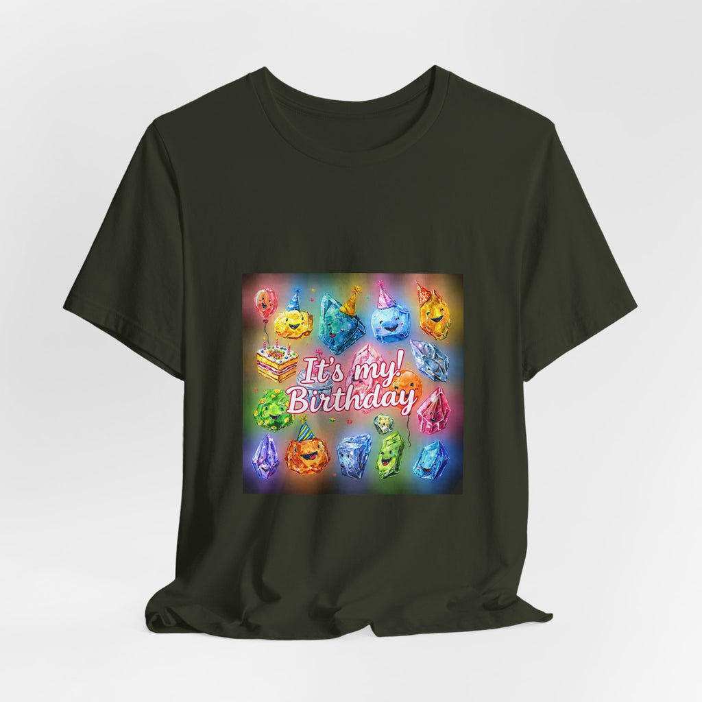 It's My Birthday Crystal Party T-Shirt | Greens