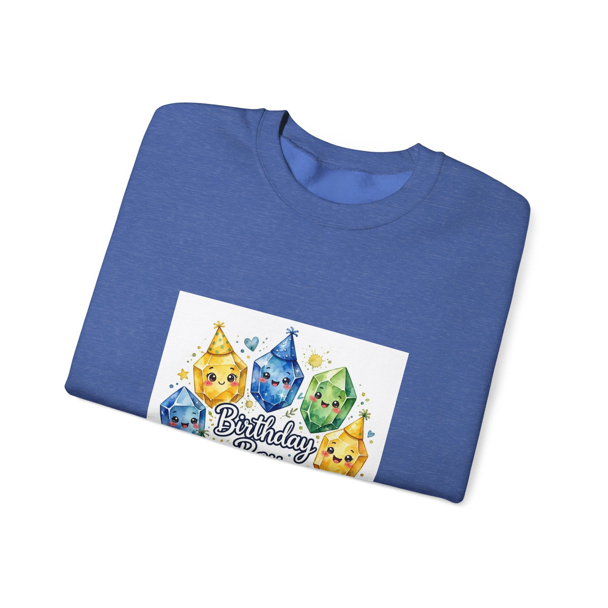 Birthday Boy Crystal Party Crewneck | Blues, Purples & Pinks
