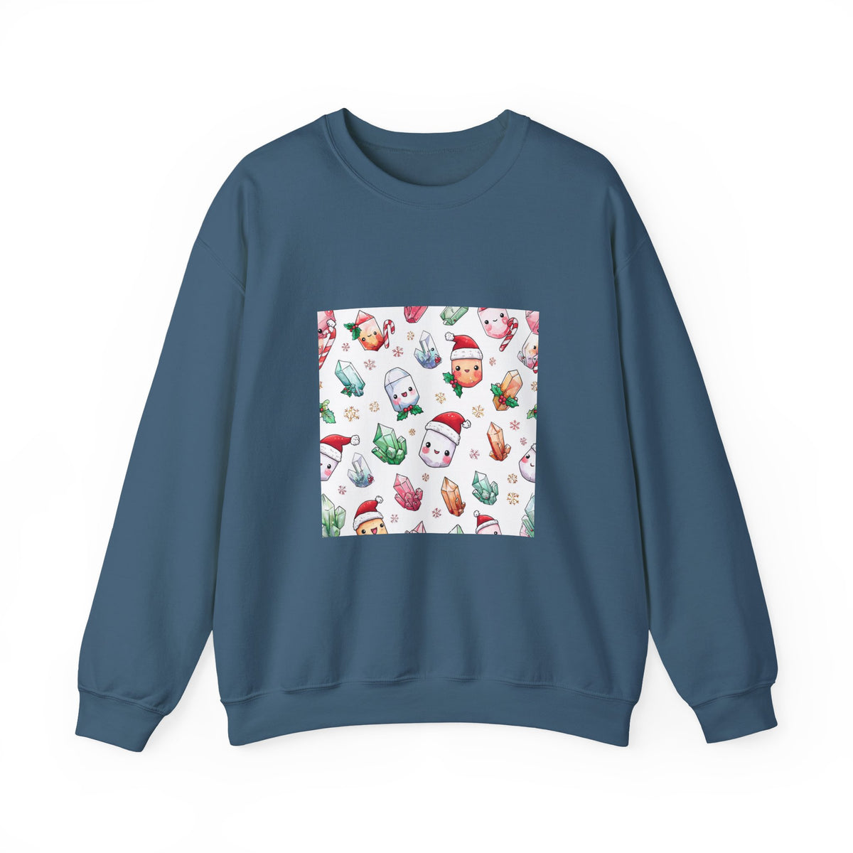 Pastel Christmas Crystal Friends Crewneck | Blues, Purples & Pinks