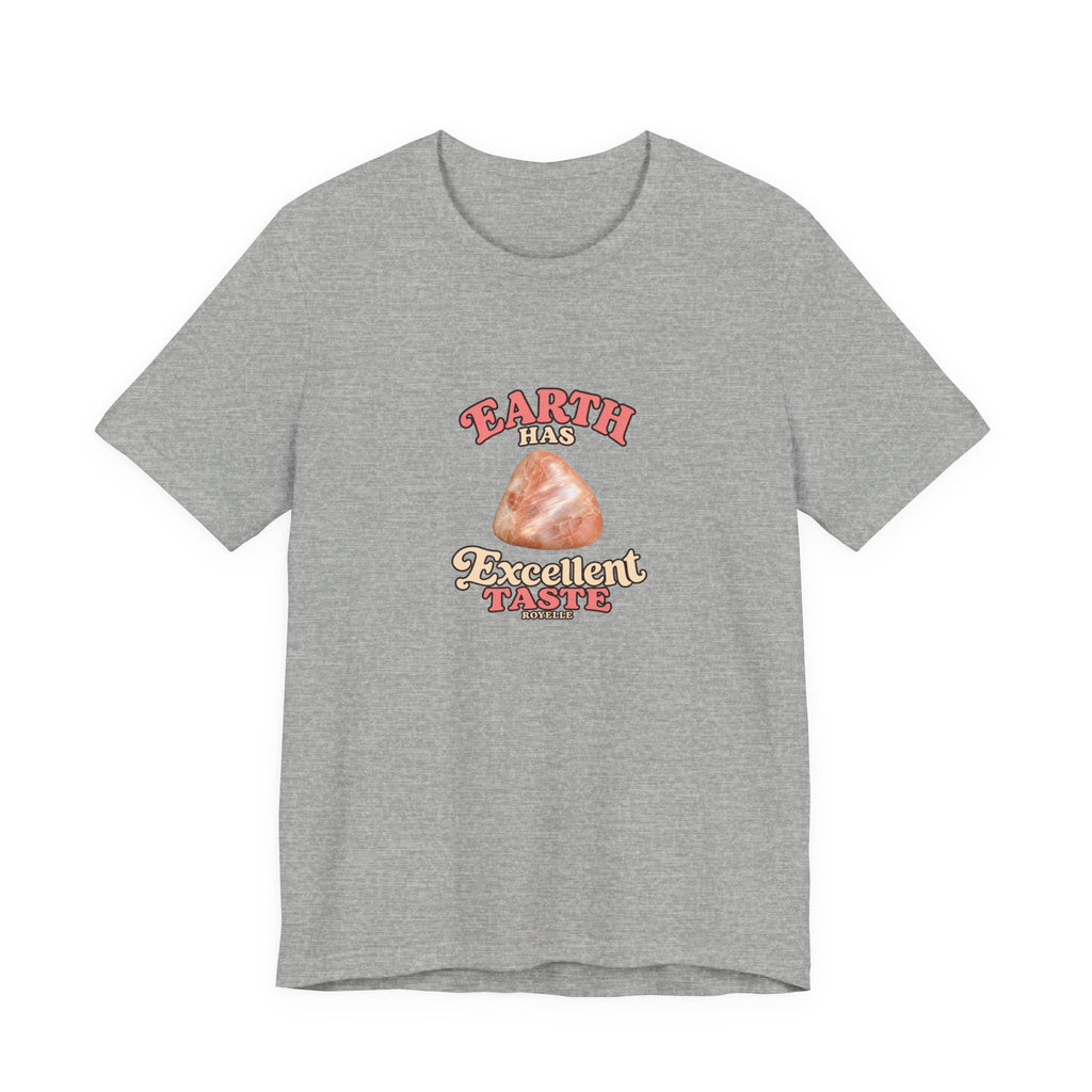 Earth Has Excellent Taste — Peach Moonstone Tee | Light Neutrals