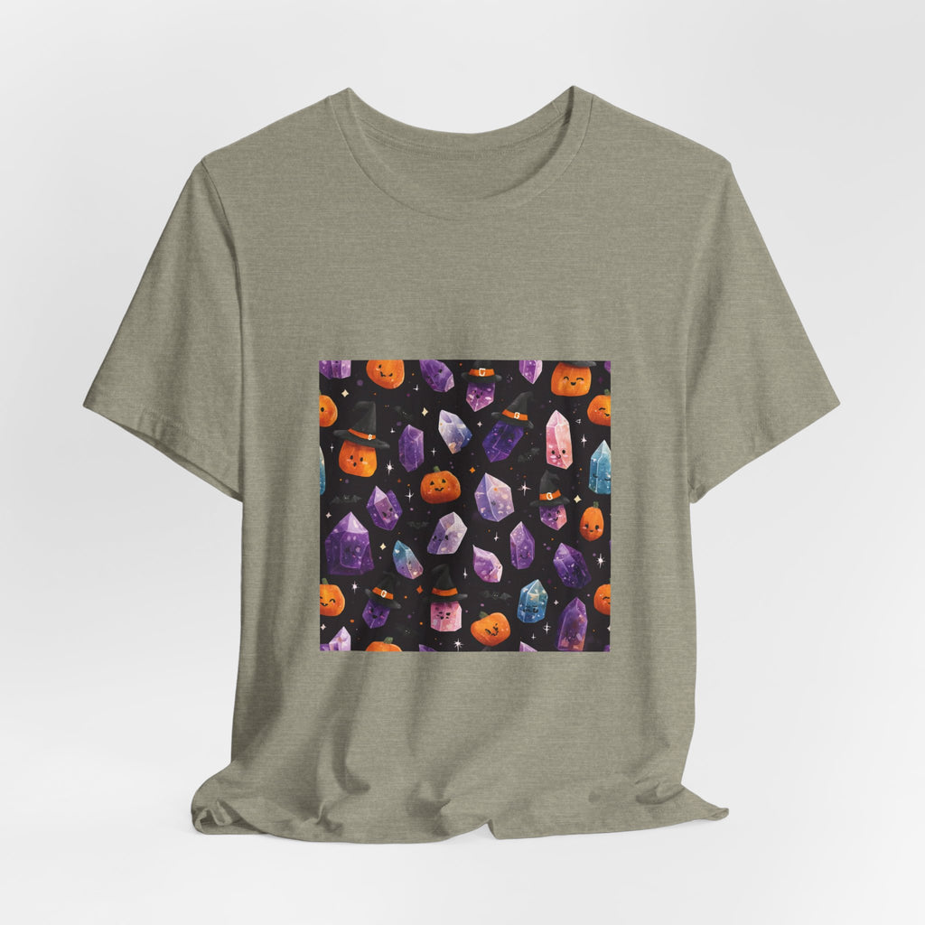 Halloween Crystal Party T-Shirt | Light Neutrals