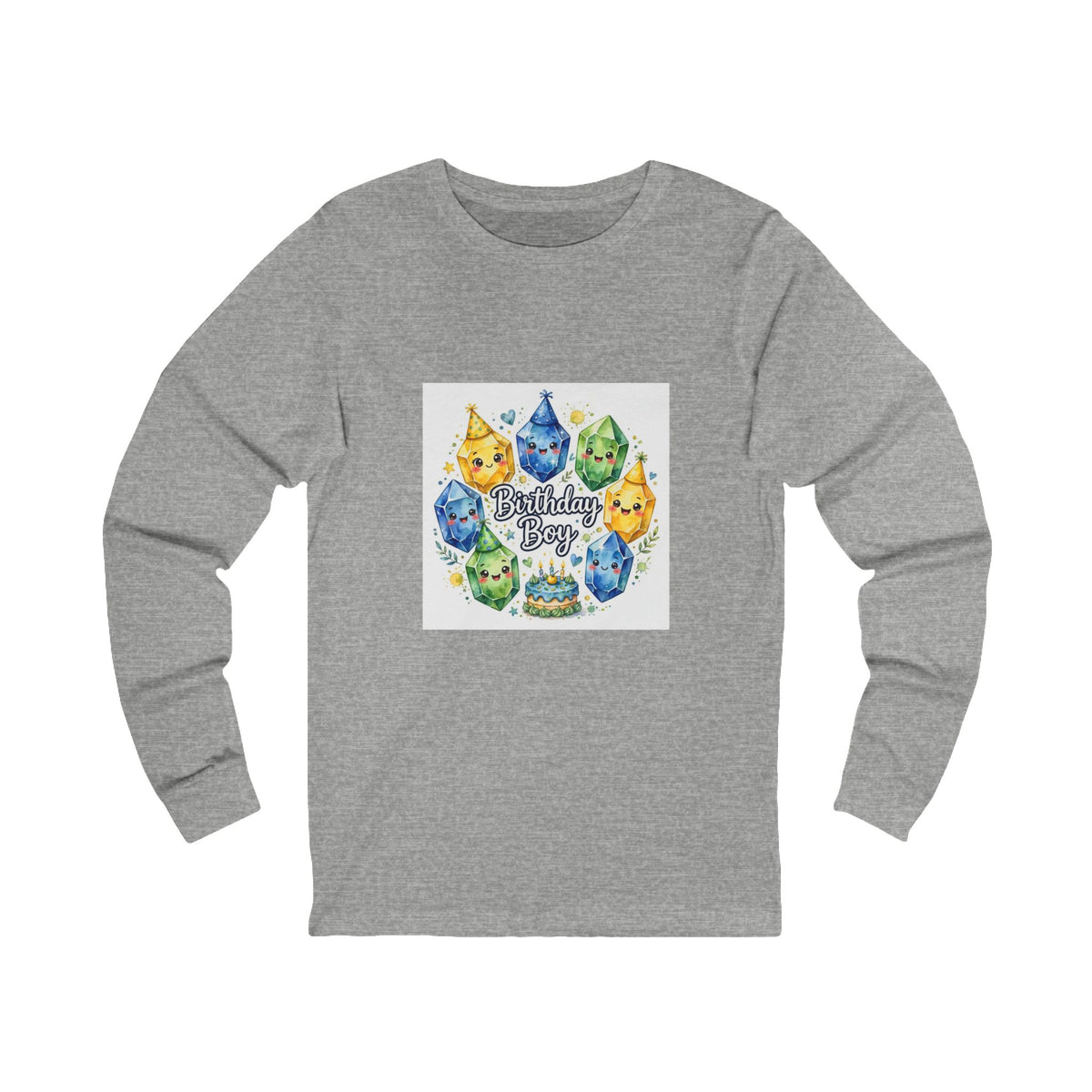 Birthday Boy Crystal Party Long Sleeve T-Shirt