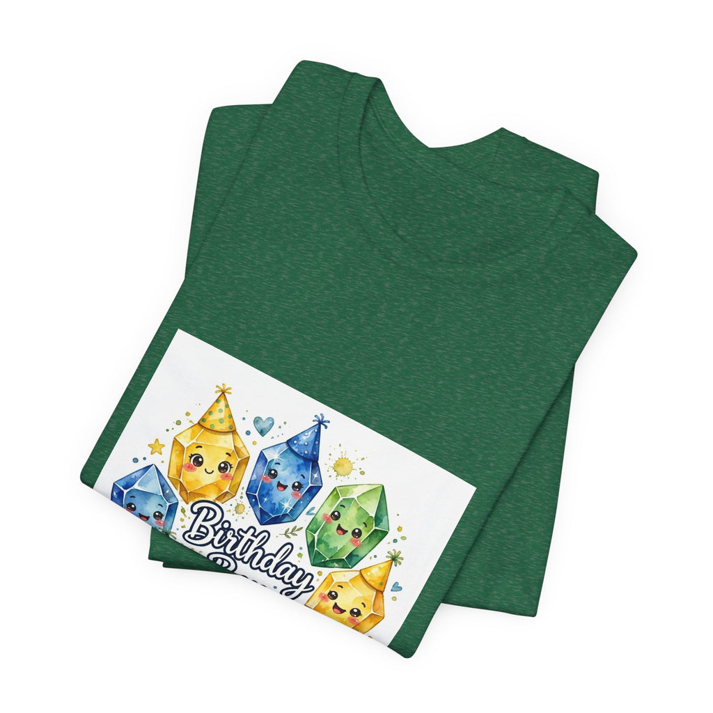 Birthday Boy Crystal Party T-Shirt | Greens