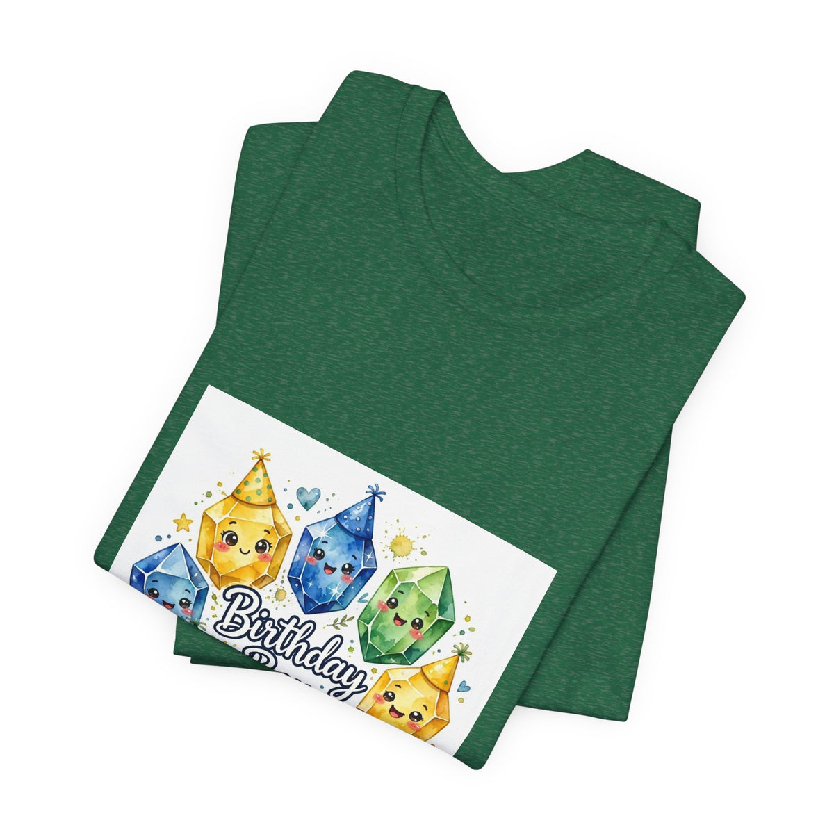 Birthday Boy Crystal Party T-Shirt | Greens