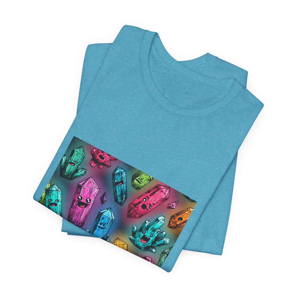 Colorful Crystal Characters T-Shirt | Forest & Ocean