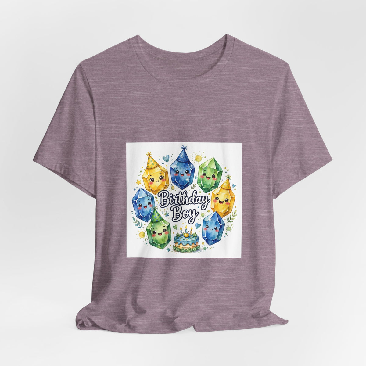 Birthday Boy Crystal Party T-Shirt | Royal, Navy & Purple