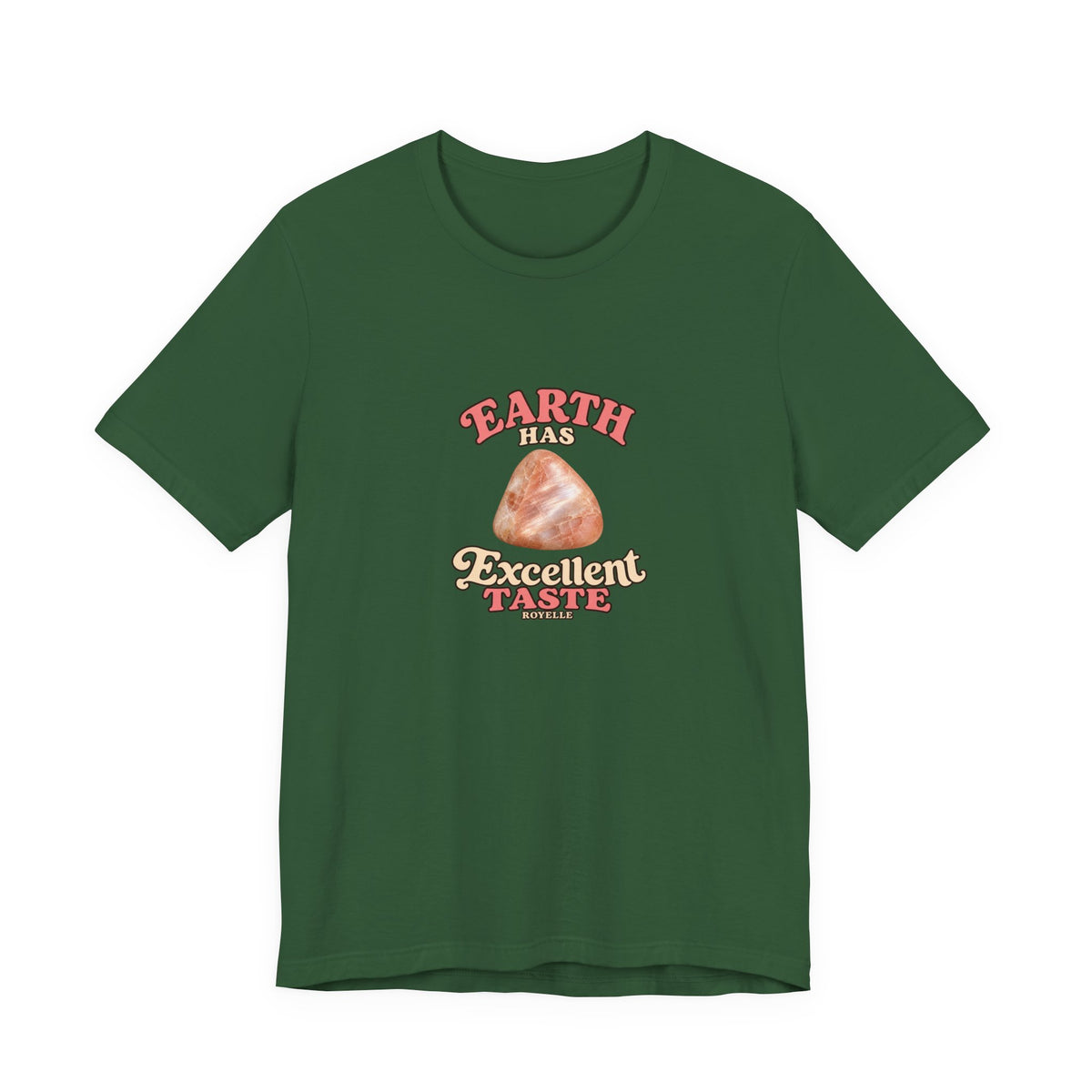 Earth Has Excellent Taste — Peach Moonstone Tee | Forest & Ocean