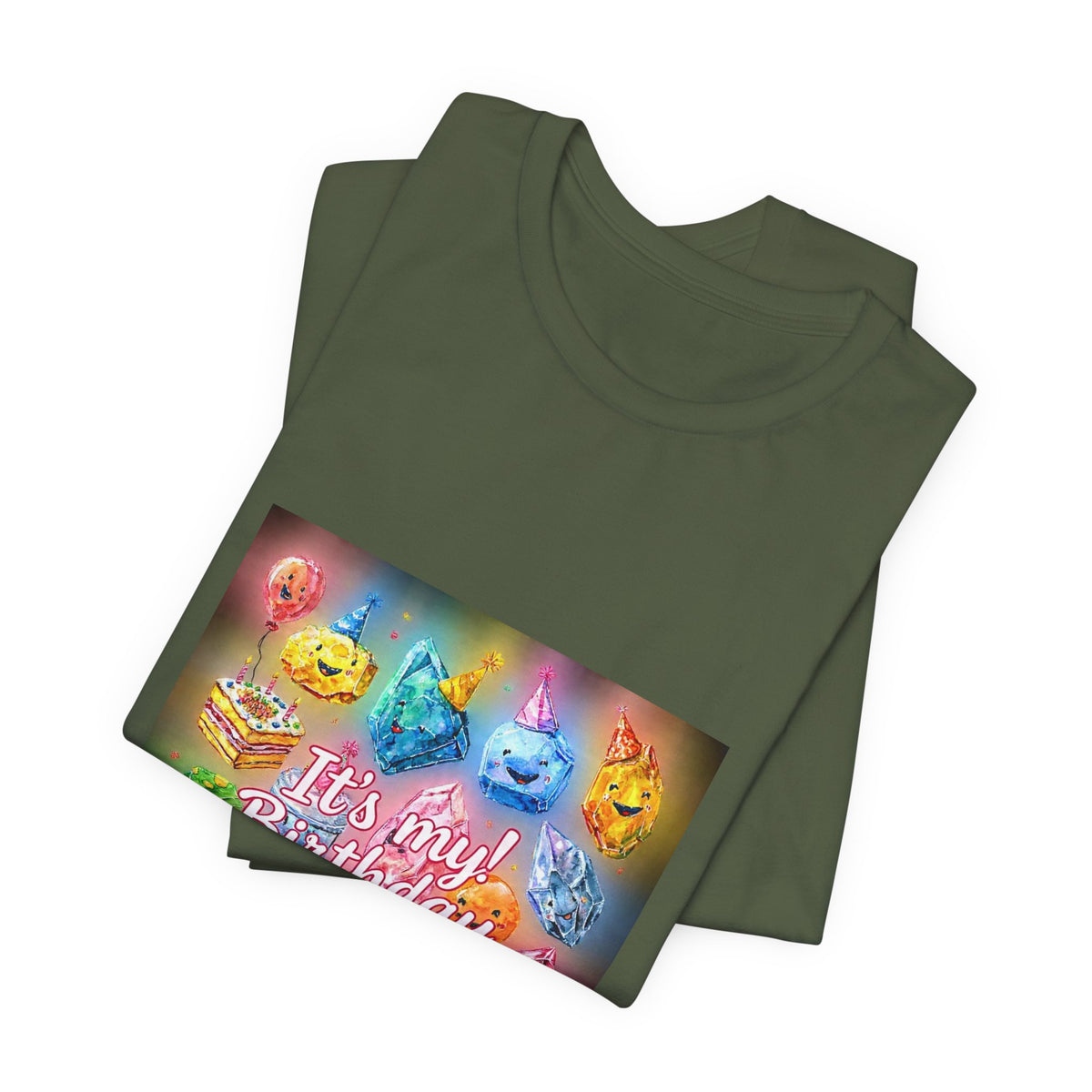 It's My Birthday Crystal Party T-Shirt | Greens
