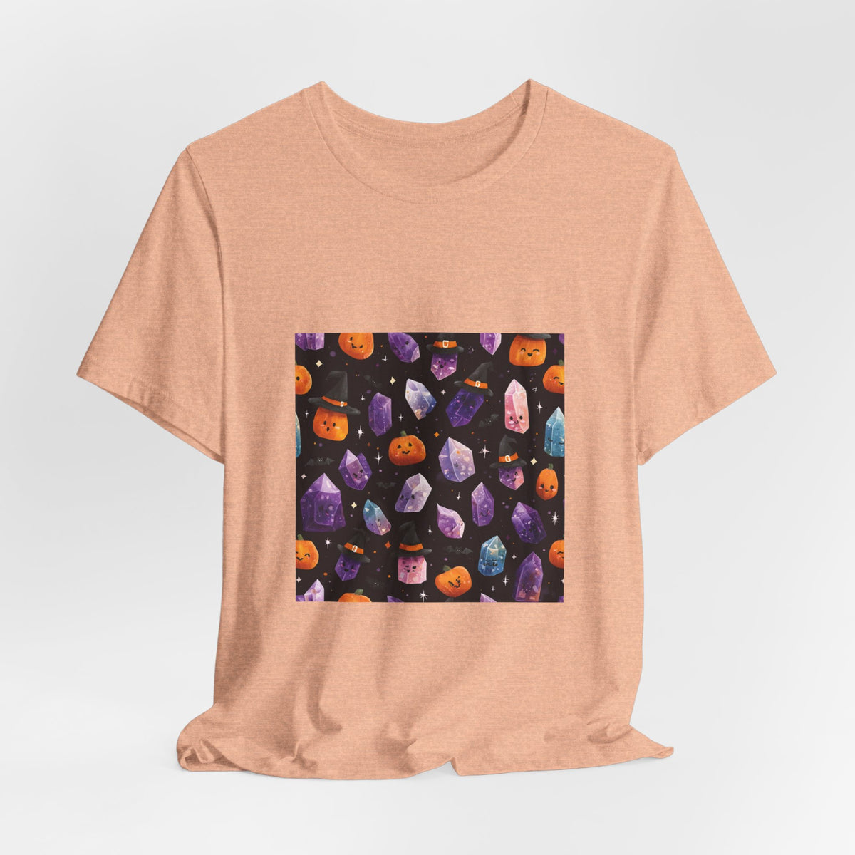 Halloween Crystal Party T-Shirt | Peach & Sunset