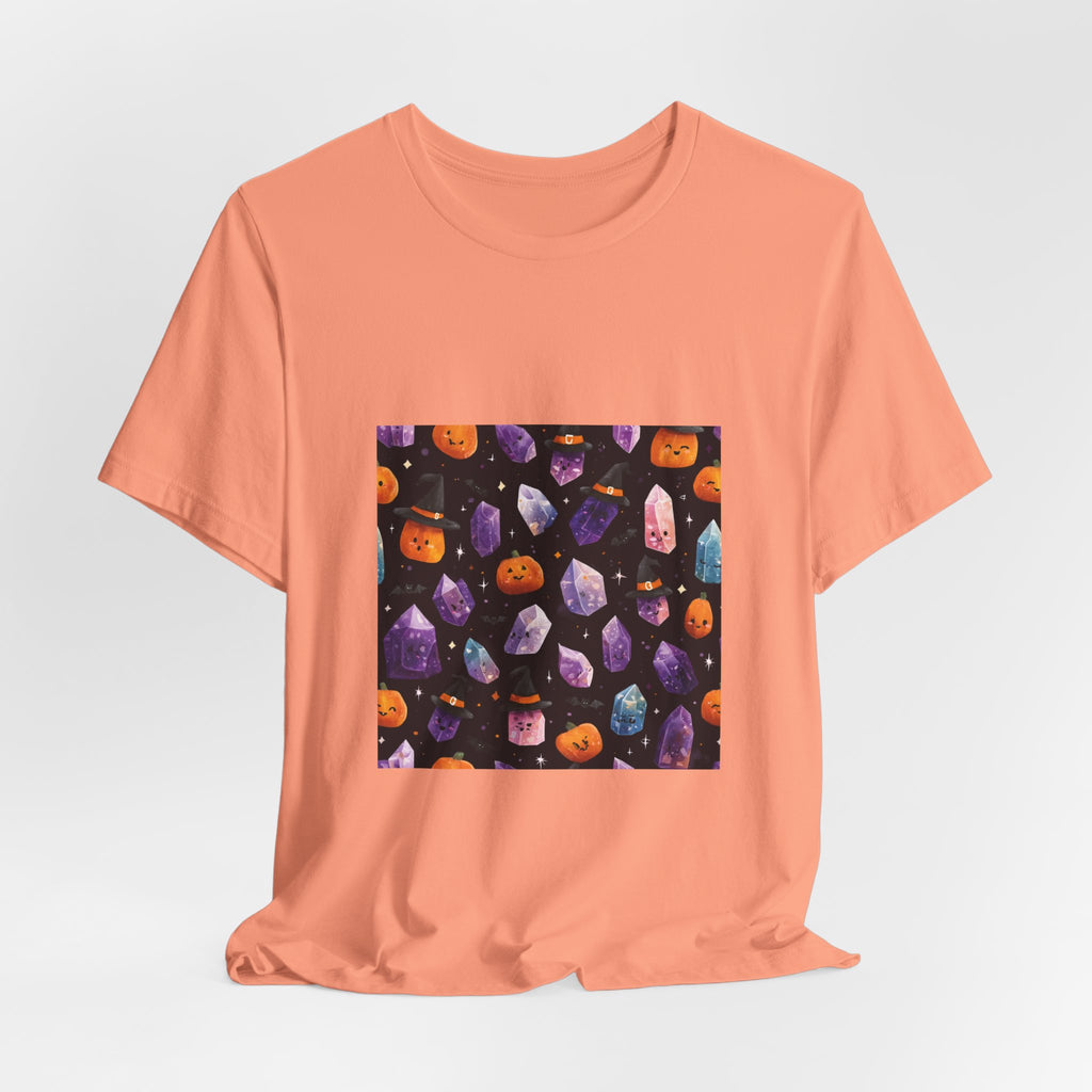 Halloween Crystal Party T-Shirt | Peach & Sunset