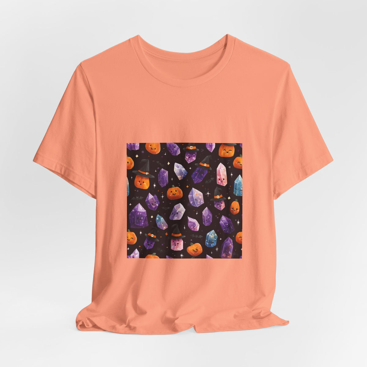 Halloween Crystal Party T-Shirt | Peach & Sunset