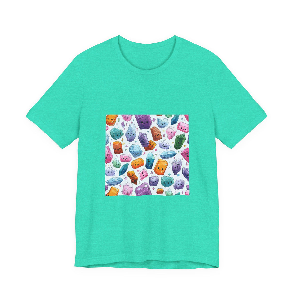 Pastel Crystal Friends T-Shirt | Soft Blues