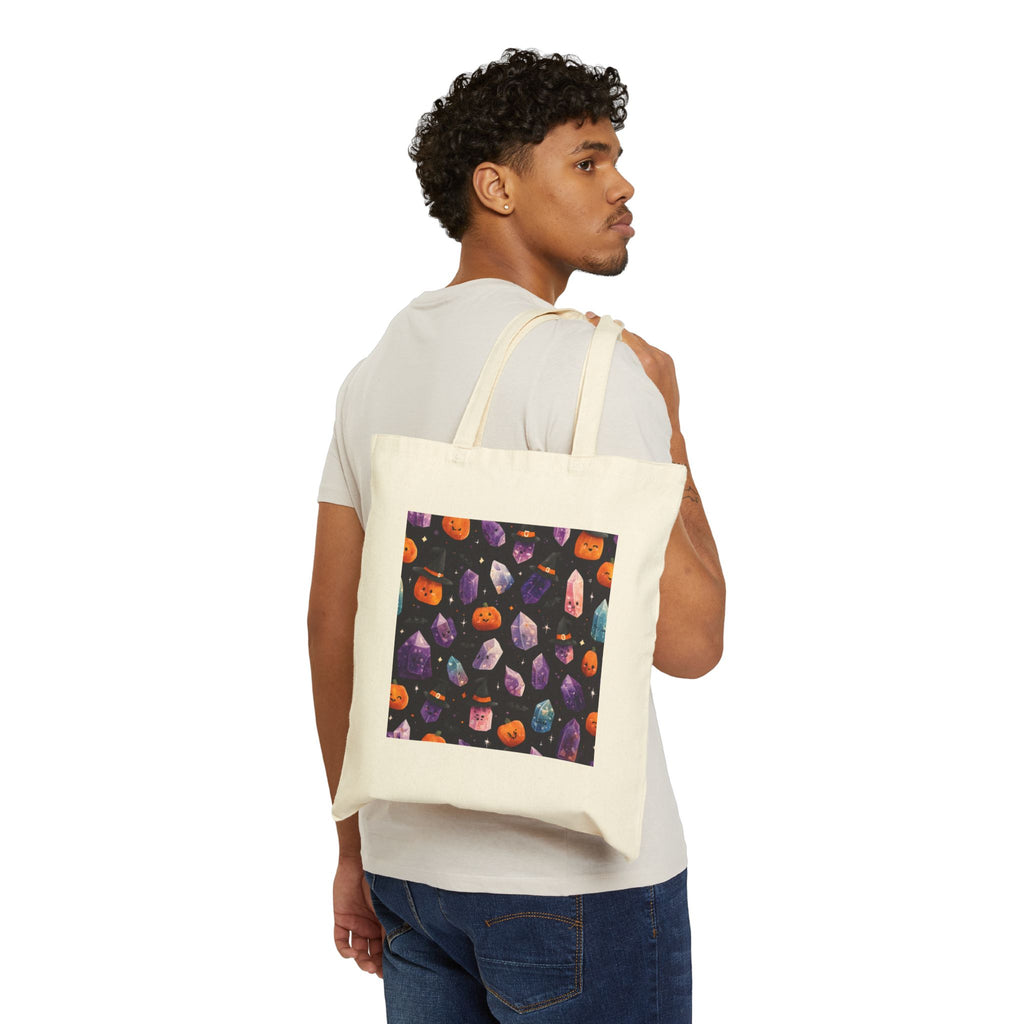 Halloween Crystal Party Canvas Tote