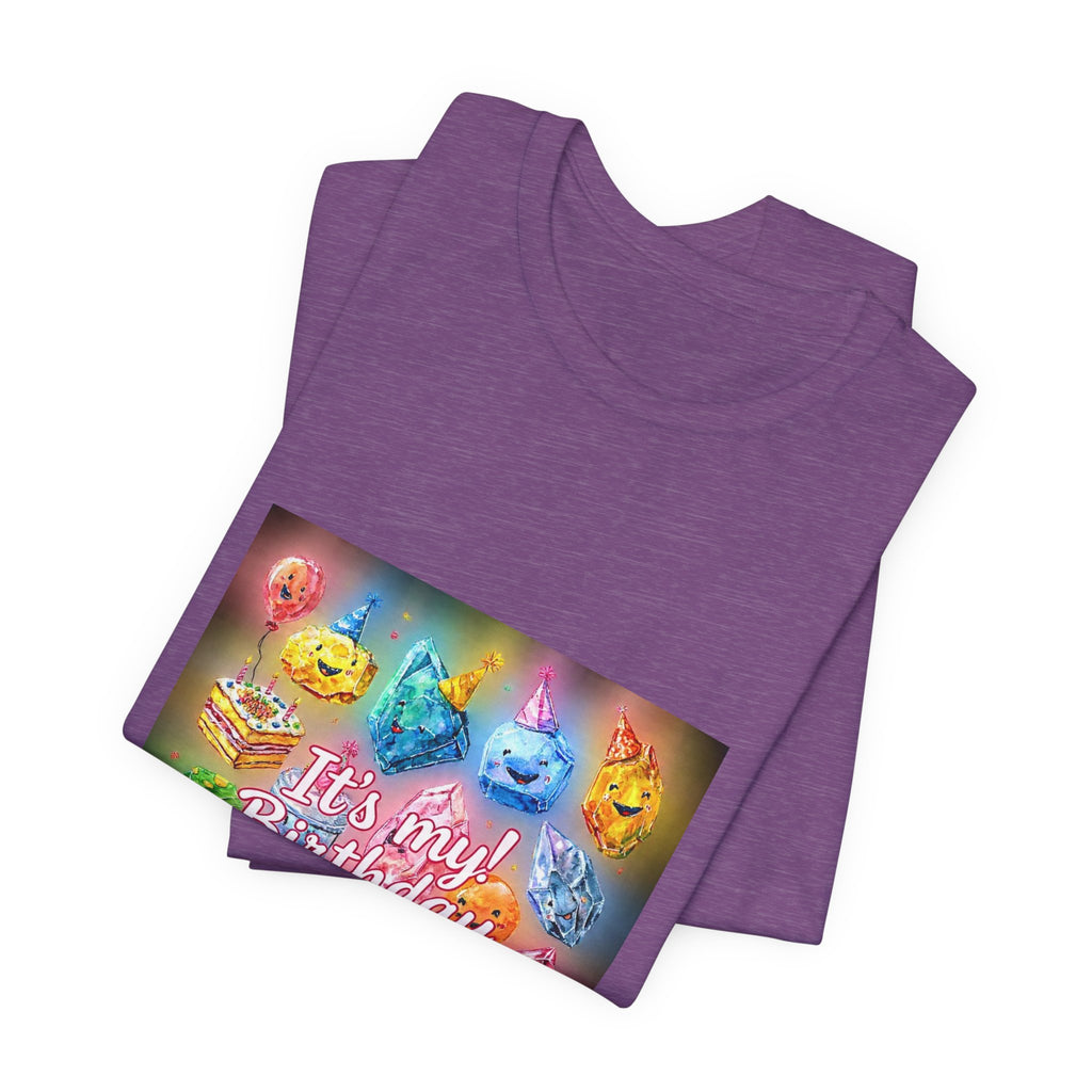 It's My Birthday Crystal Party T-Shirt | Royal, Navy & Purple