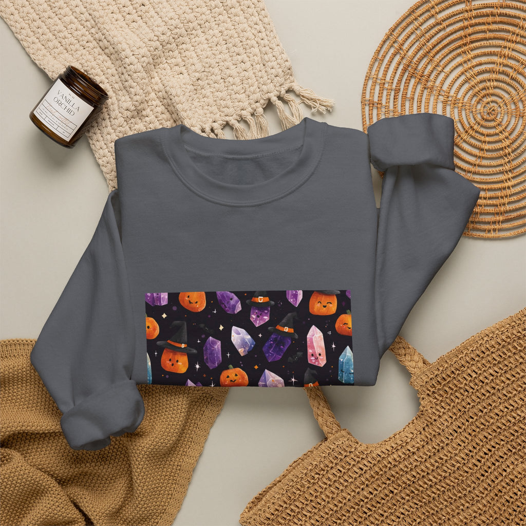 Halloween Crystal Party Crewneck | Neutrals & Reds
