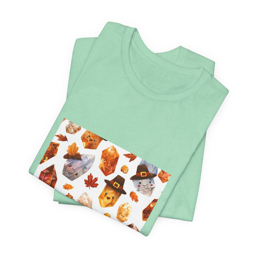 Thanksgiving Crystal Harvest T-Shirt | Golds, Mints & Teal