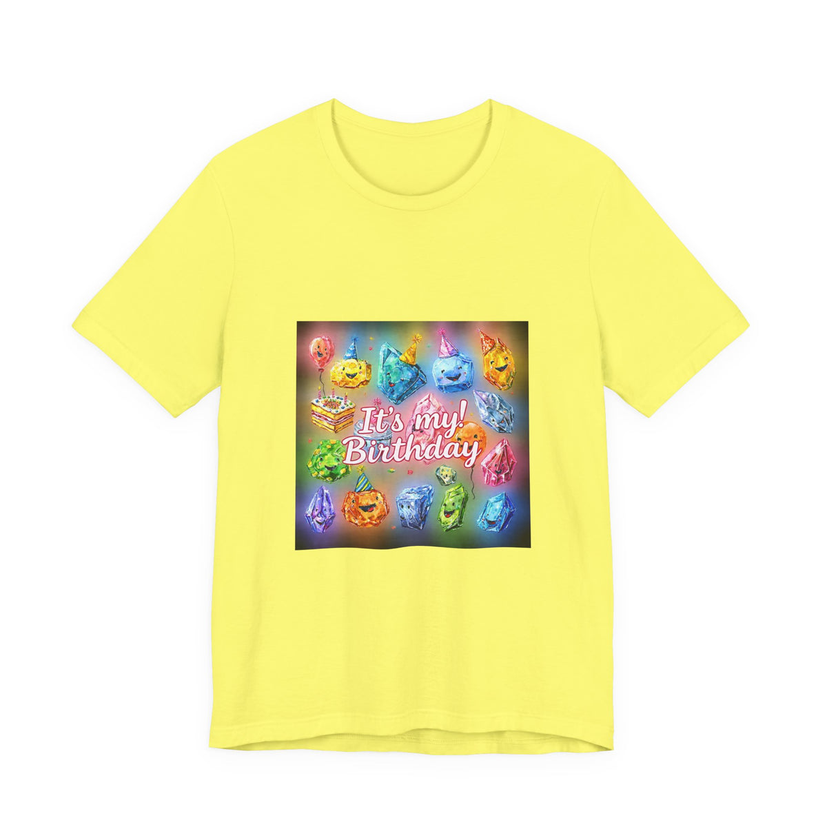 It's My Birthday Crystal Party T-Shirt | Golds, Mints & Teal