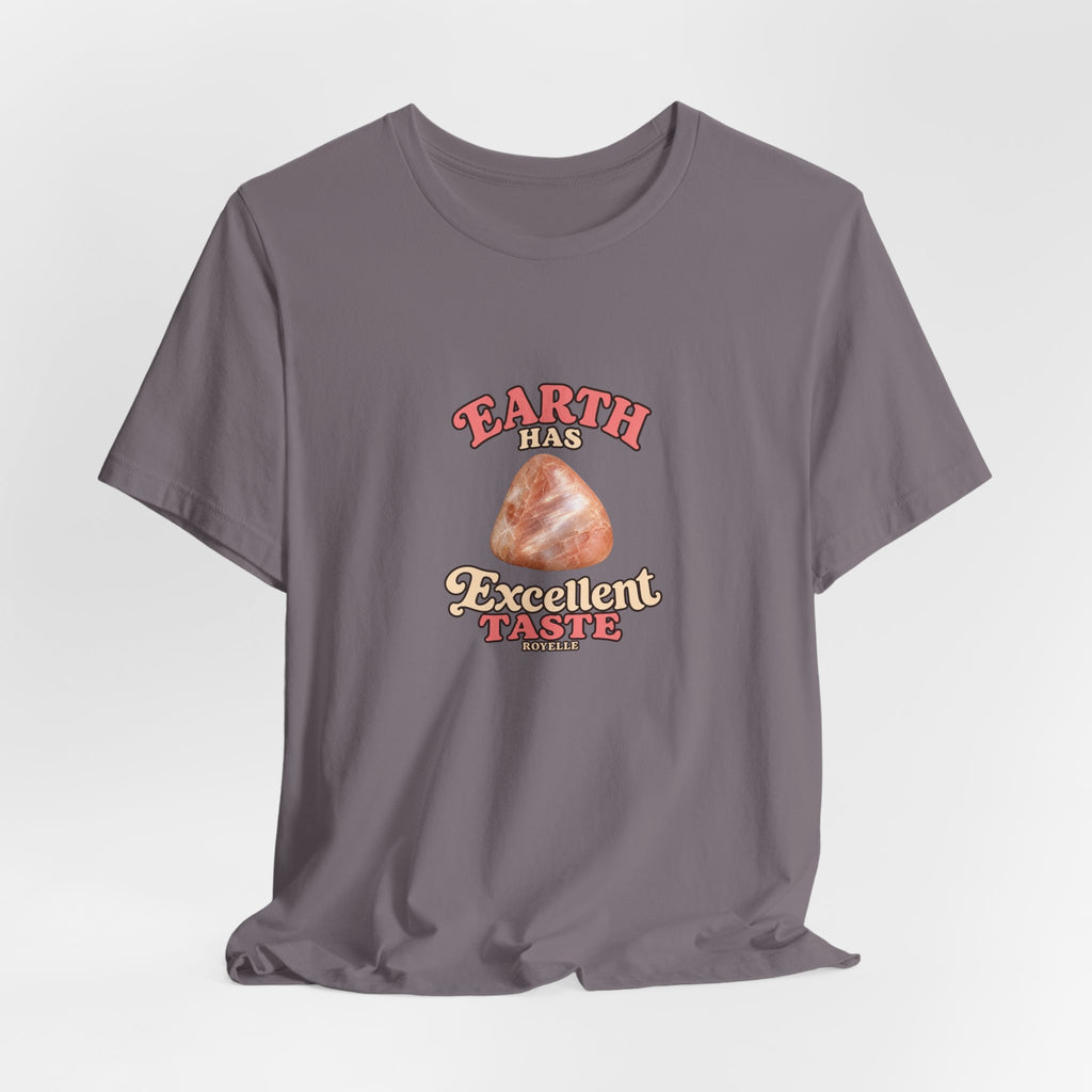 Earth Has Excellent Taste — Peach Moonstone Tee | Light Neutrals