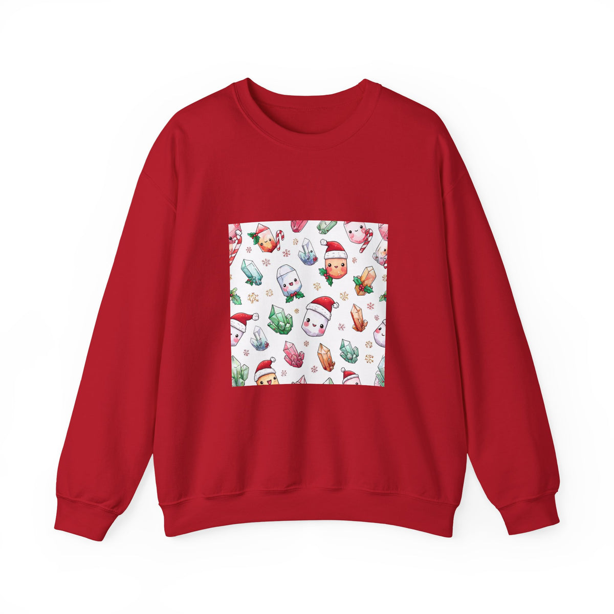 Pastel Christmas Crystal Friends Crewneck | Neutrals & Reds