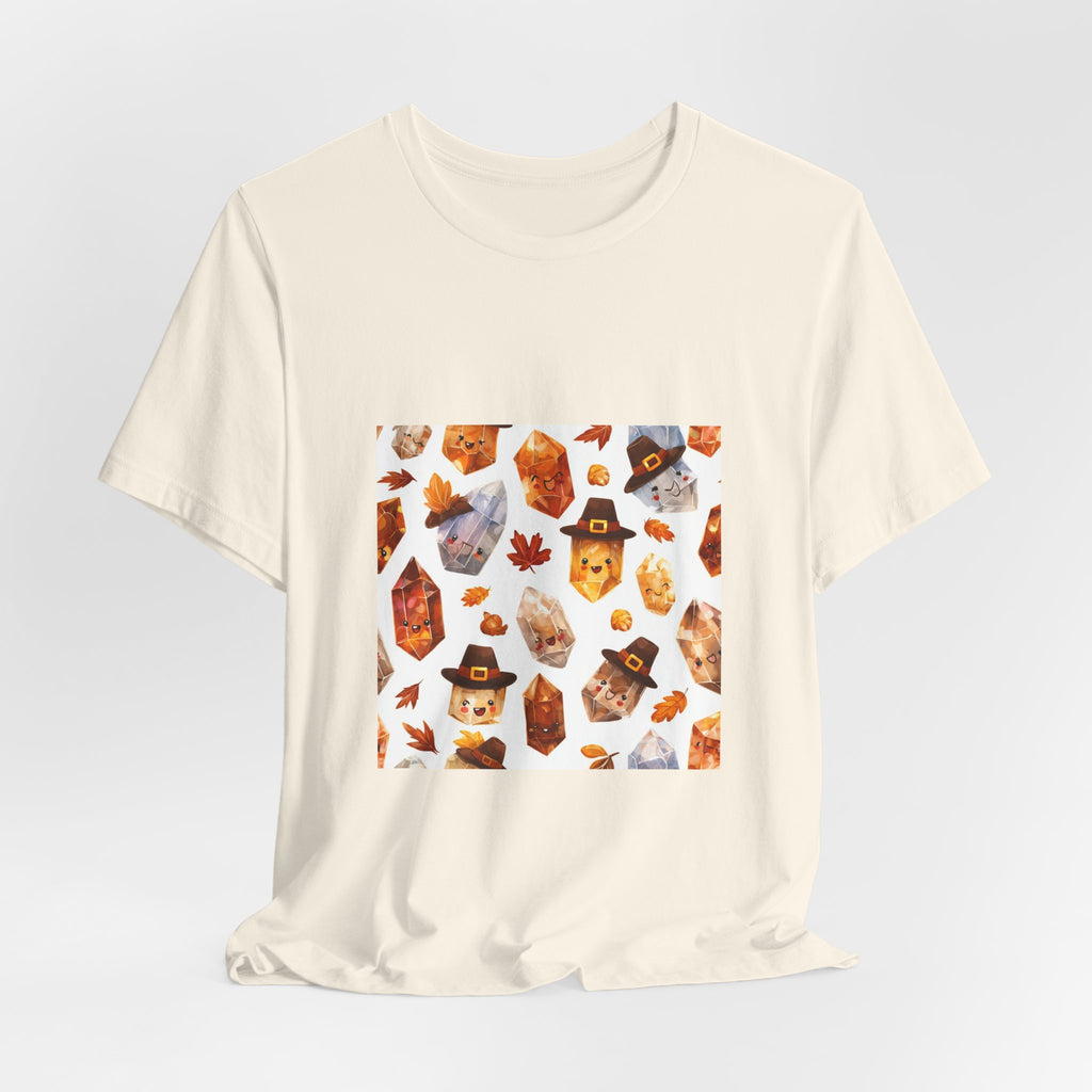 Thanksgiving Crystal Harvest T-Shirt | Sandy Neutrals & Oranges